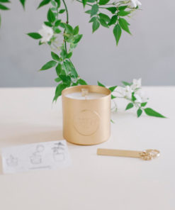 285g Br/ûle Jusqu/’/à 45h ISHI Fabriqu/ée aux Pays-Ba Bambou et th/é Blanc Cadeau Parfait d/’Anniversaire Bougie parfum/ée 100/% /écolo Bougie en Pot /à la Cire Naturelle de soja de Naissance