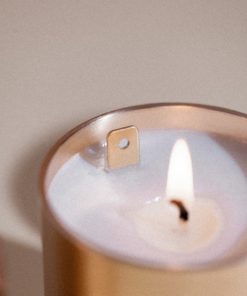 Lit scented candle