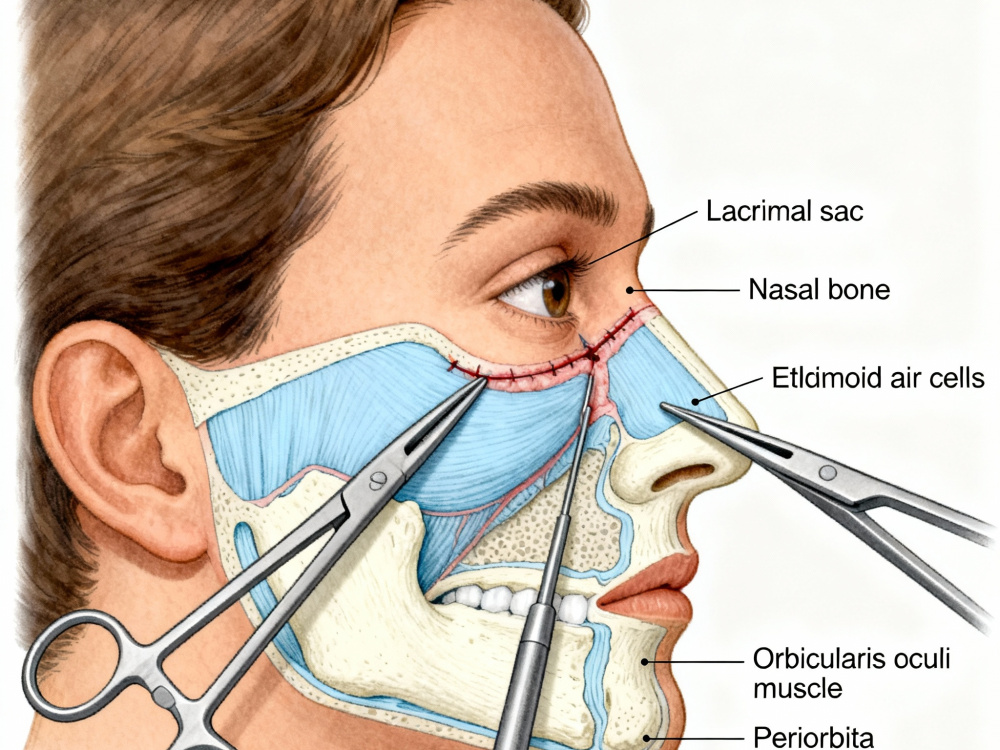 Chirurgie des canaux lacrymaux bouchés